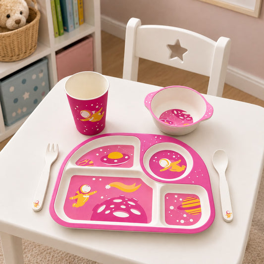 Pink Space Bamboo Fiber Set (5pcs)