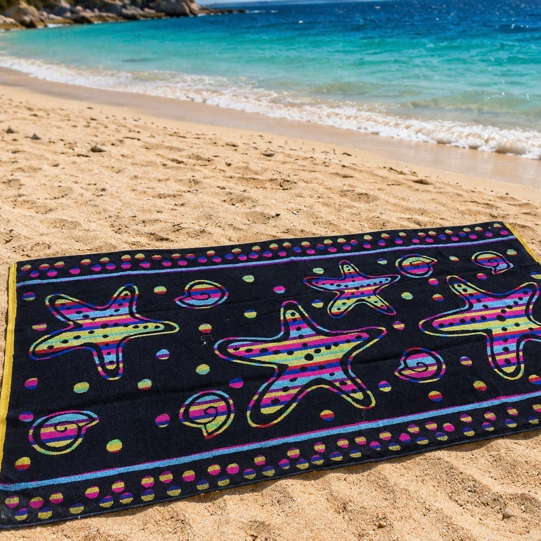 Colorful Starfish Cotton Beach Towel (85x160cm)