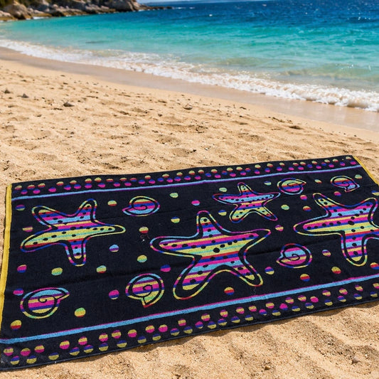 Colorful Starfish Cotton Beach Towel (85x160cm)