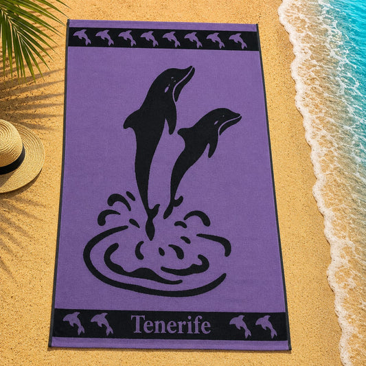 Dolphins Cotton Beach Towel (85x160cm)