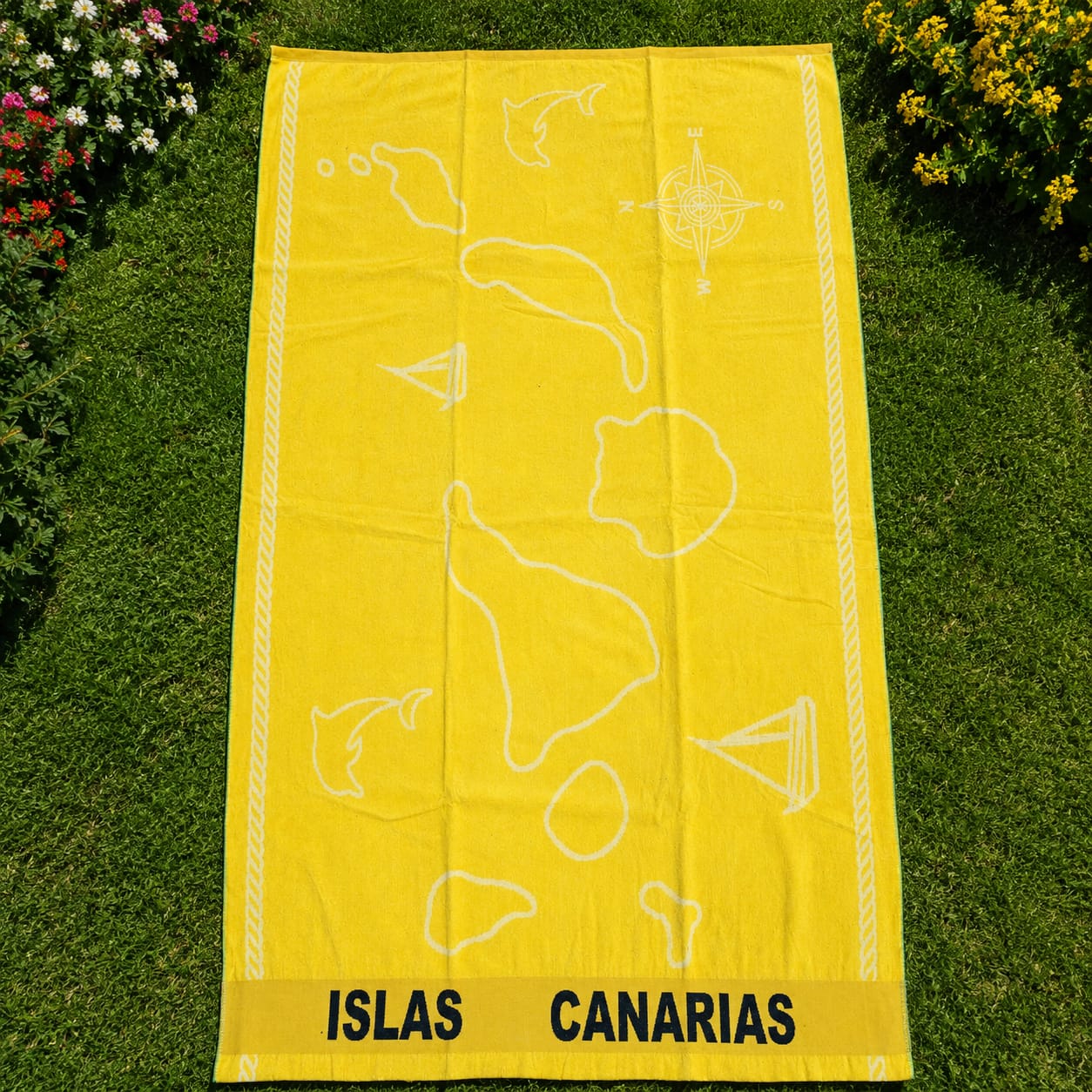Yellow Cotton Beach Towel (85x160cm)