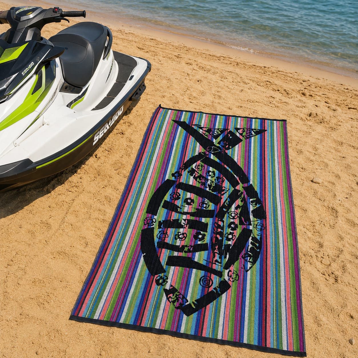 Fish Cotton Beach Towel (85x160cm)