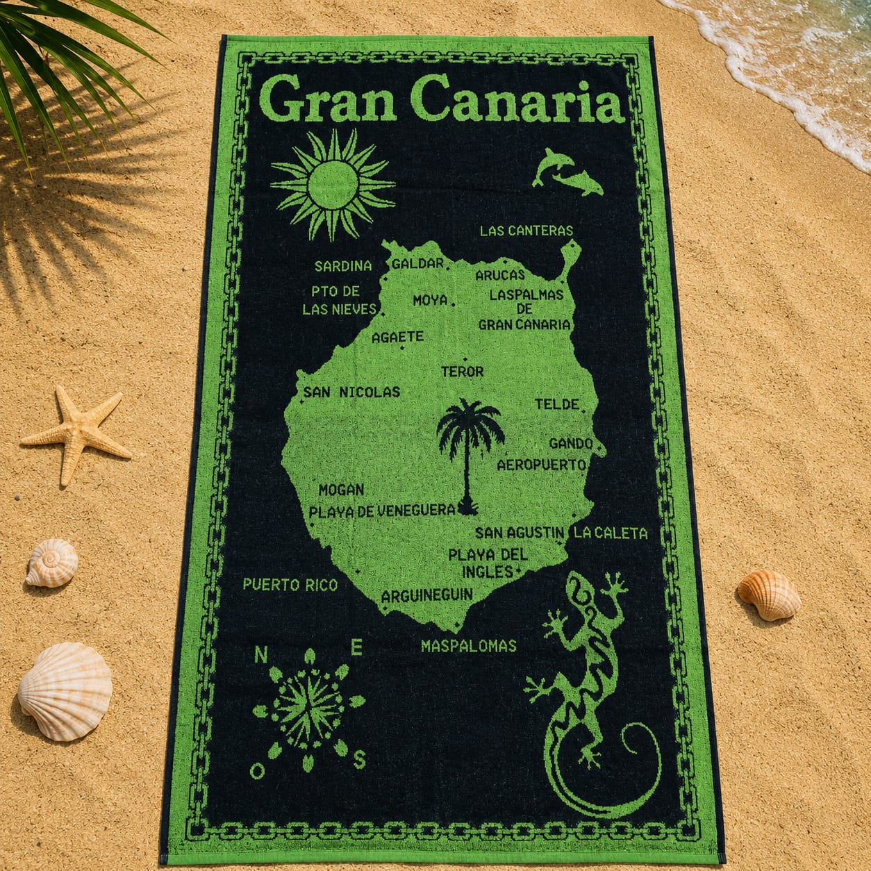 Gran Canaria Cotton Beach Towel (85x160cm)