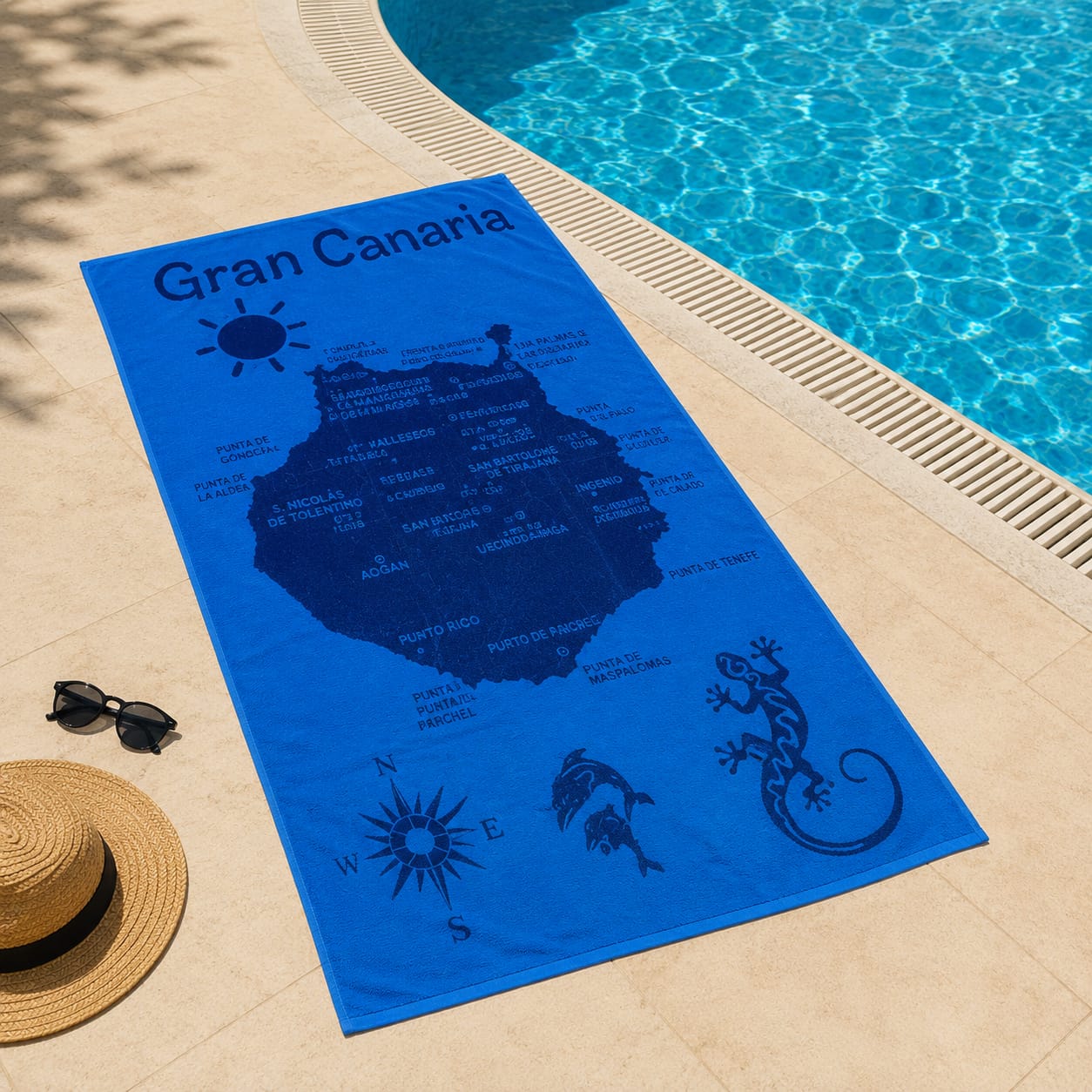Gran Canaria Cotton Beach Towel (85x160cm)