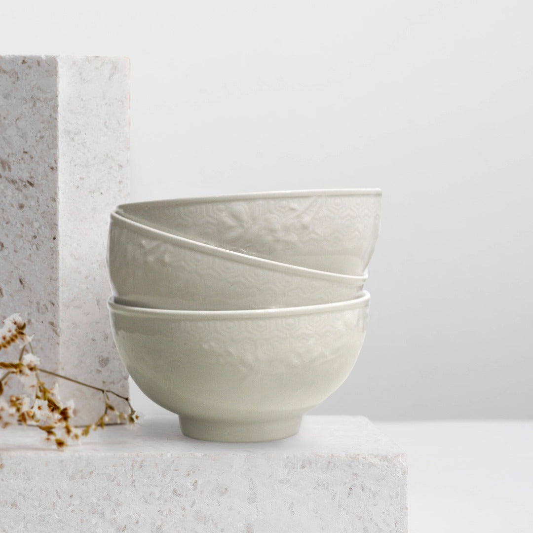 Beige Porcelain Bowl