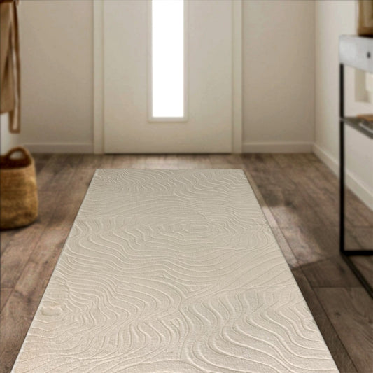 Waves Off-white Fur Carpet