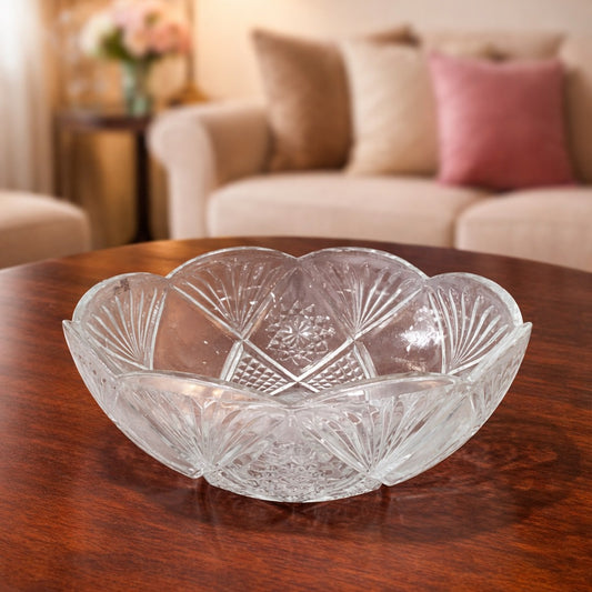 Waves Big Glass Bowl