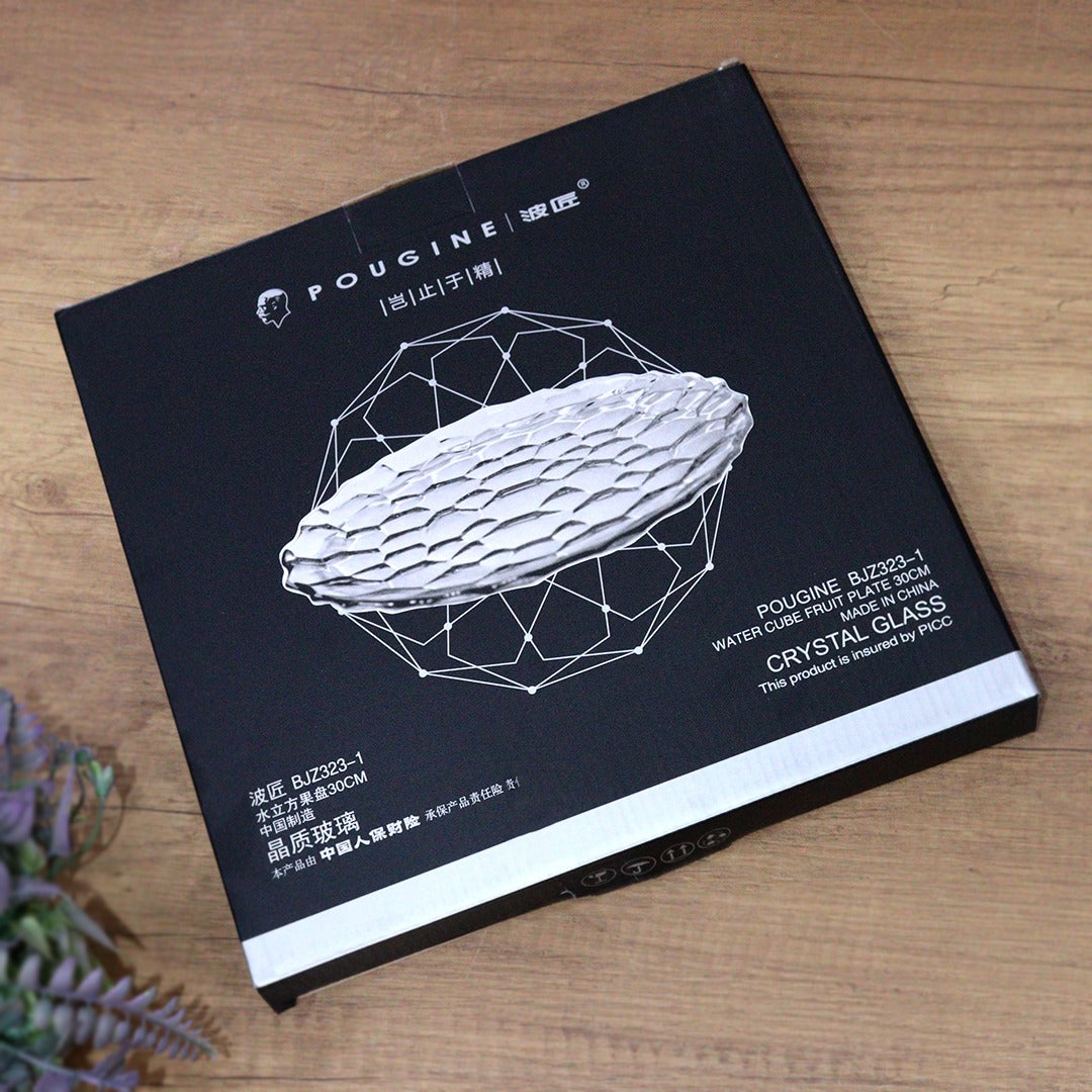 Big Glass Serving Plate