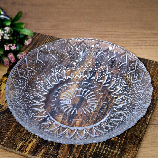Big Glass Serving Plate