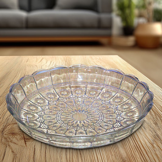 Big Glass Serving Plate