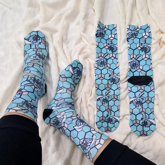 Blue Hornets Socks