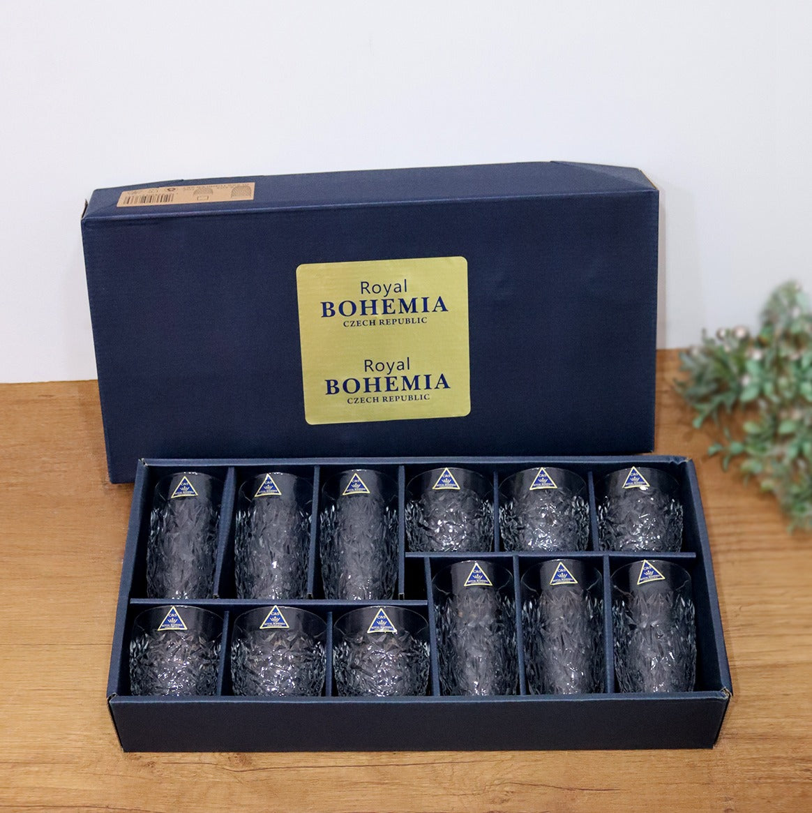 Bohemia Glass Shards Cups Set (12pcs)
