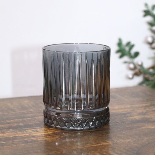 Bohemia Lines Grey Glass Cups 350ml (6pcs)