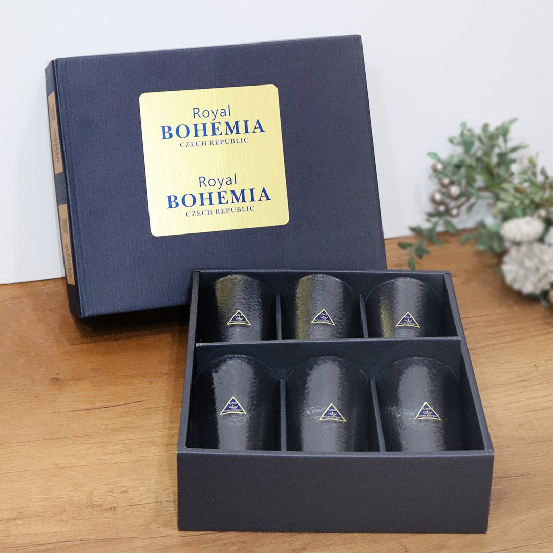 Bohemia Lines Rainbow Glass Tall Cups 310ml (6pcs)