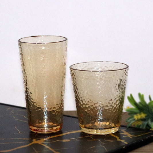 Bohemia Bronze Glass Cups