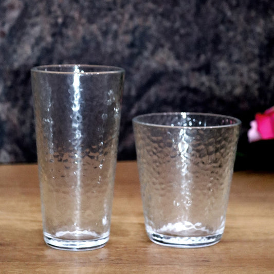 Bohemia White Glass Cups