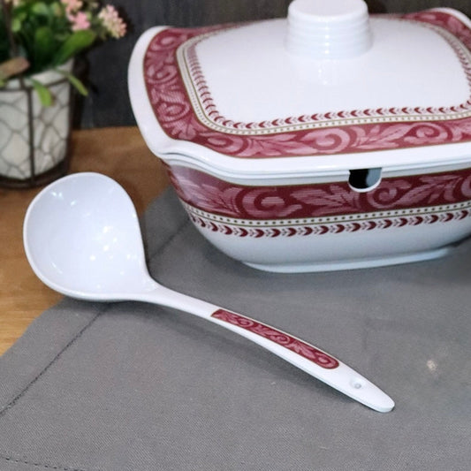 Bordeaux Melamine Pot with Spoon