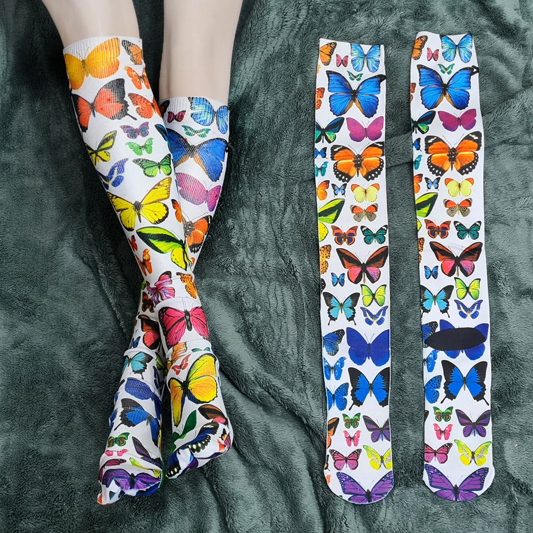 Butterflies High Socks