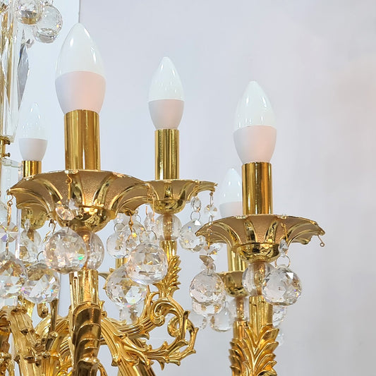 Golden Crystal Chandelier