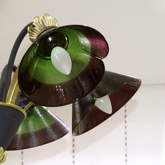 Green Glass Chandelier