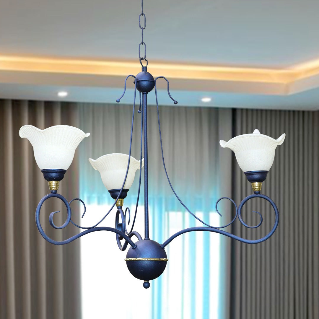 Elegant Navy Chandelier