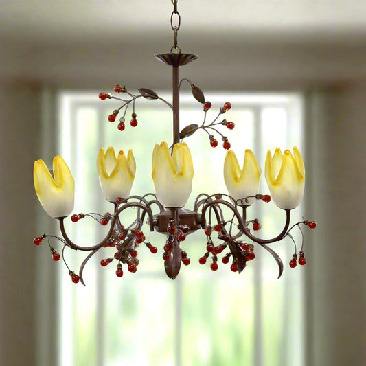 Bronze Drops Chandelier