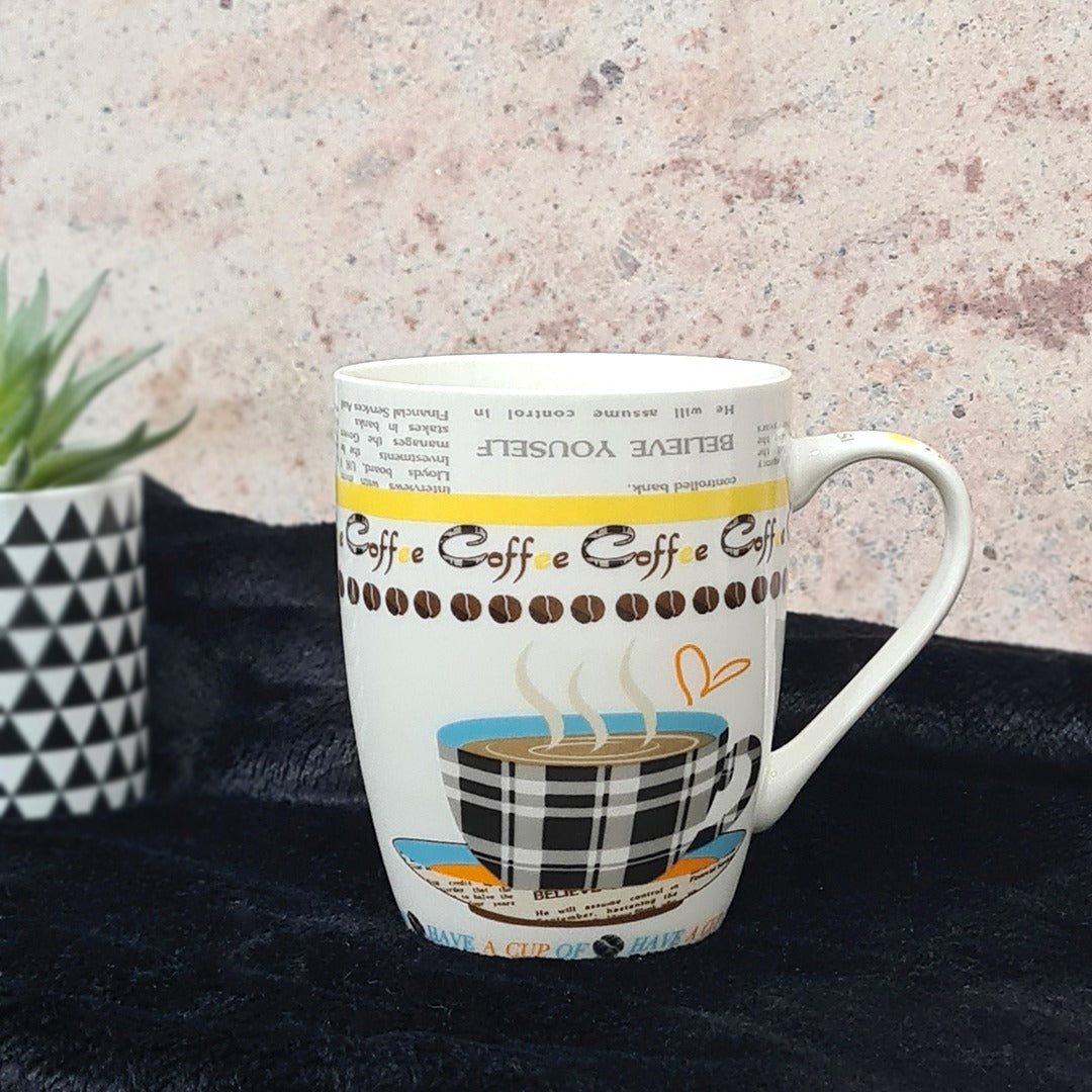 Coffee Cloth Porcelain Mugs