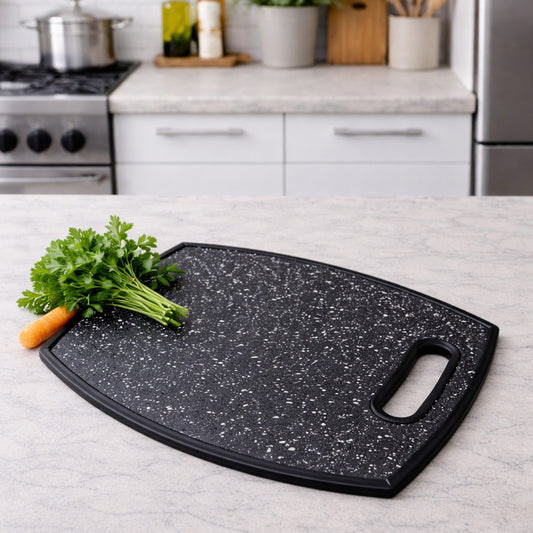 Black Dots Big Plastic Cutting Board