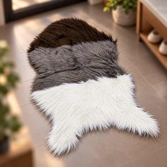 Faux Fur Multicolor Rug (Available in 3 colors)