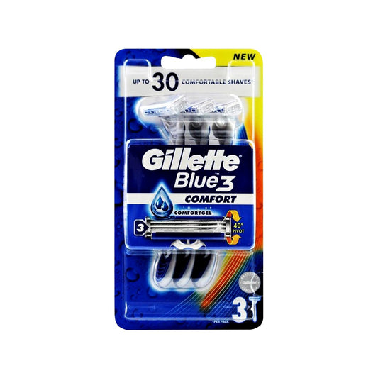 Gillette Blue3 Comfort Shaving Razors (3 Razors)