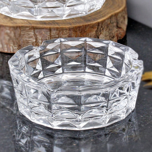 Round Glass Big Ashtray