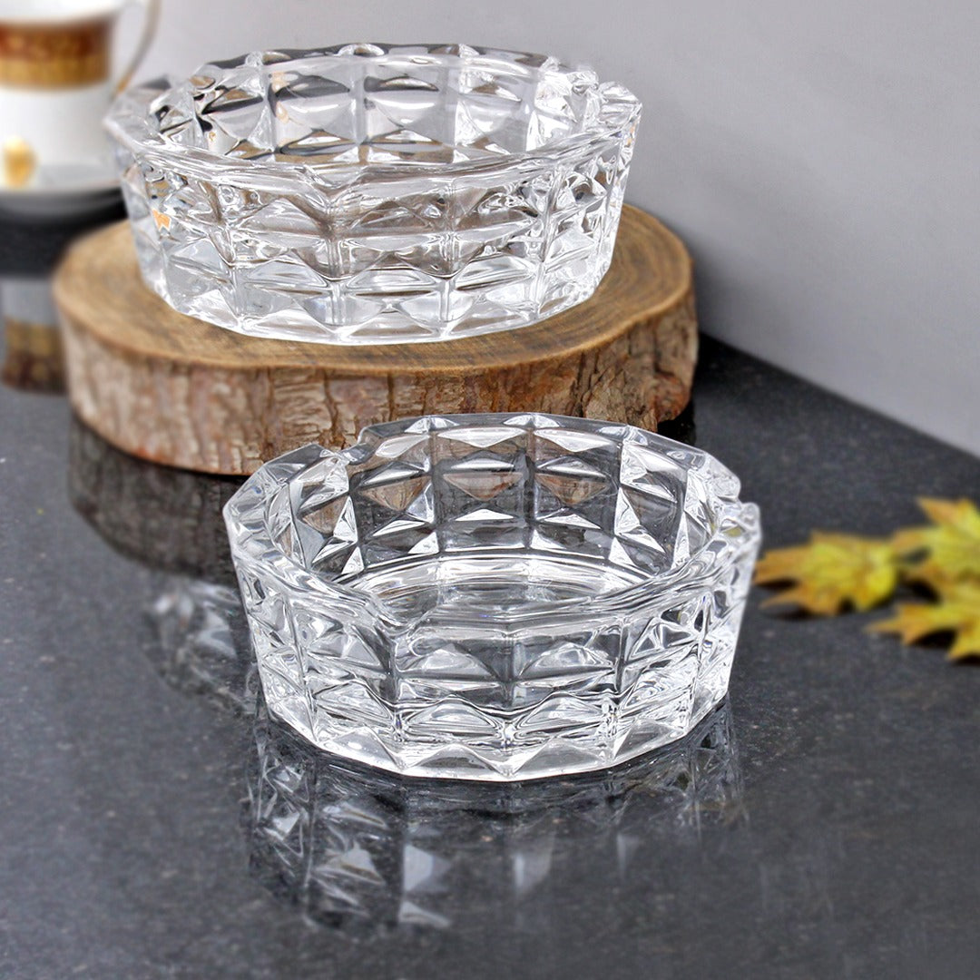 Round Glass Big Ashtray (Available in 2 sizes)