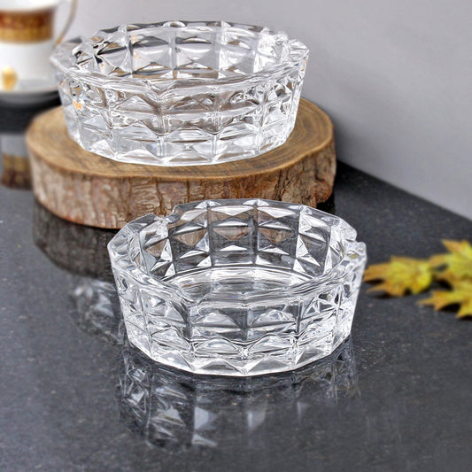 Round Glass Big Ashtray (Available in 2 sizes)