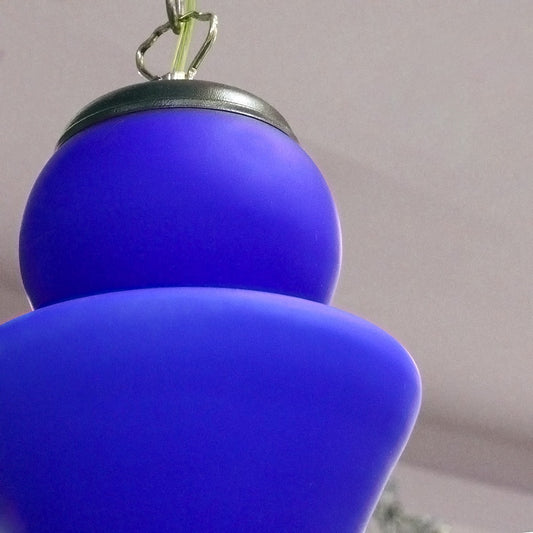 Blue Glass Lamp