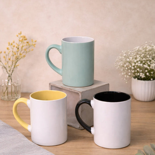 Plain Large Porcelain Mugs