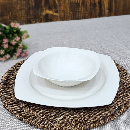 Lightweight Porcelain Square Set