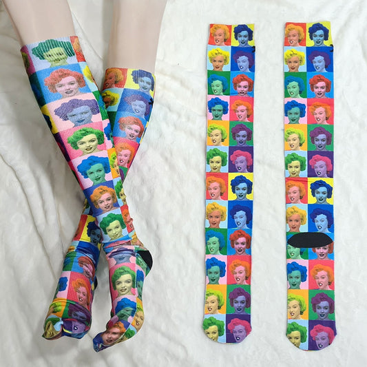 Marilyn Monroe High Socks