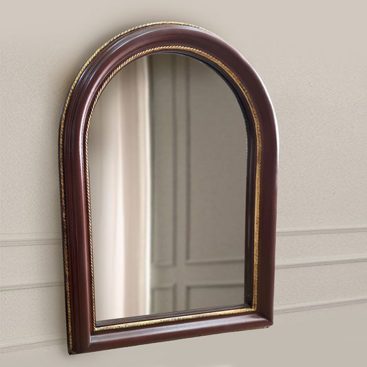 Golden & Brown Glass Mirror