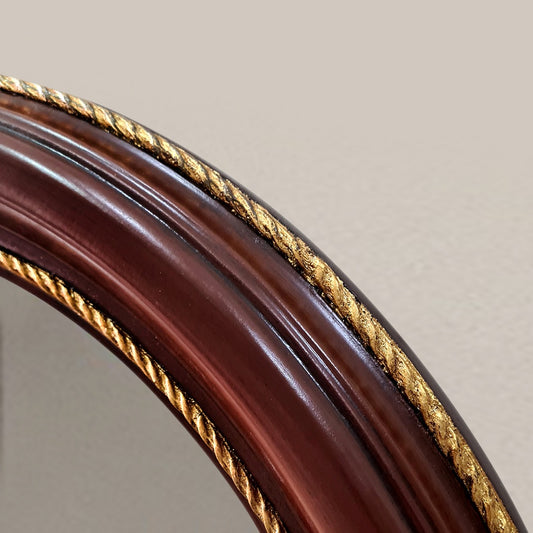 Golden & Brown Glass Mirror