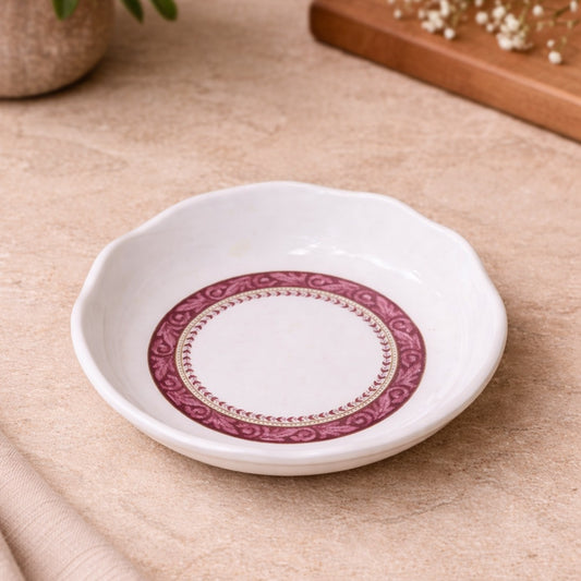Bordeaux Melamine Round Small Plate
