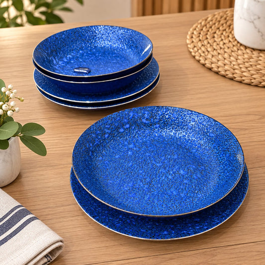 Navy Blue Fine Porcelain Kitchenware Set (16pcs)