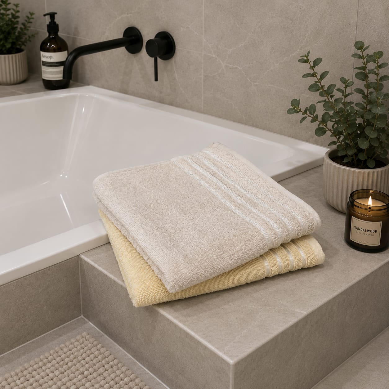 Lines Big Cotton Towel (70x120cm)