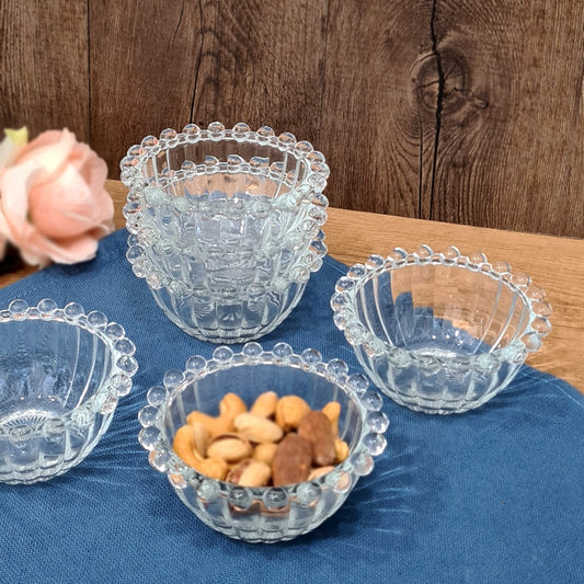 Flower Glass Bowls Set (6pcs)