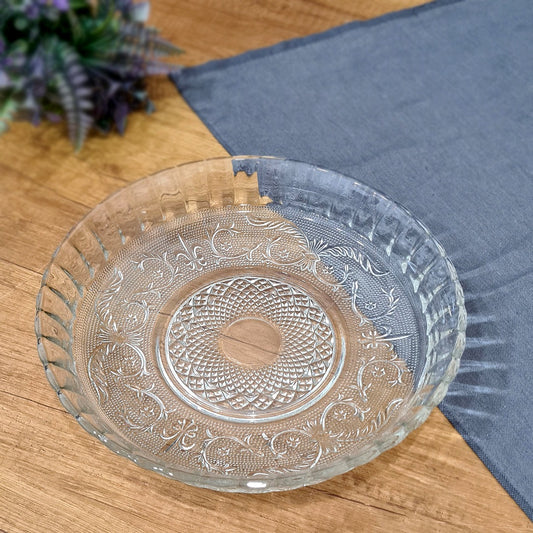 Big Glass Serving Plate