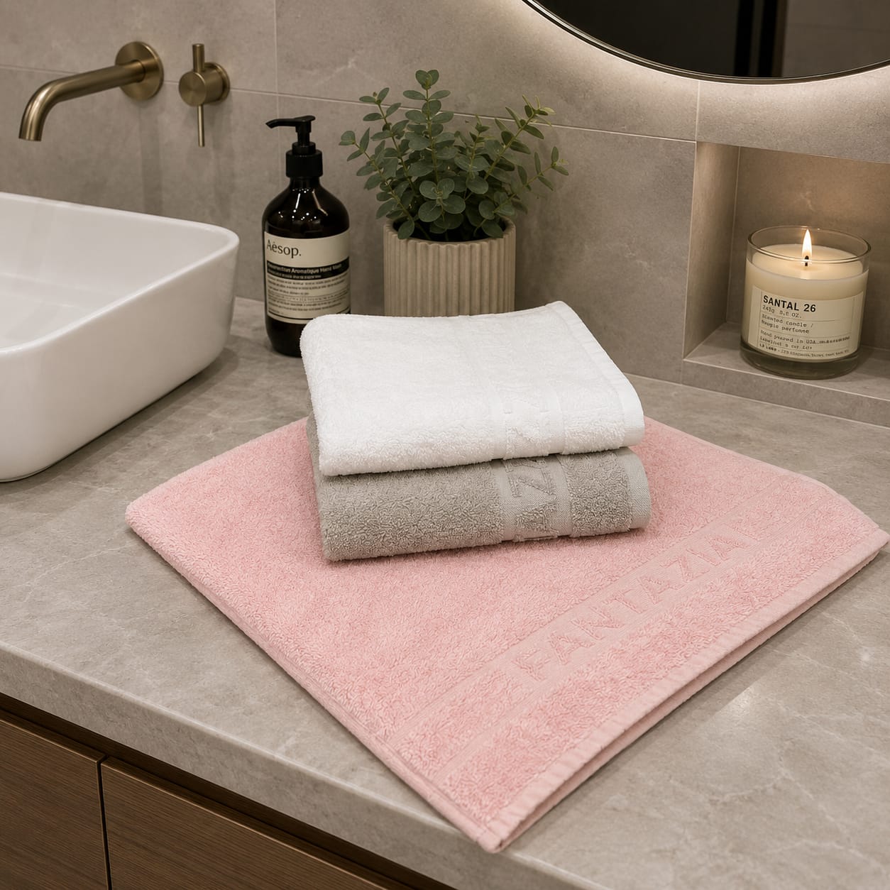 Fantazzia Thick Cotton Towel (50x90cm)
