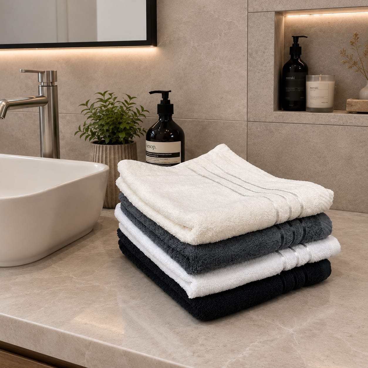 Lines Cotton Towel (50x80cm)