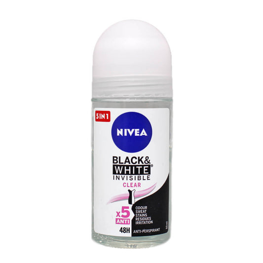Nivea Black & White Invisible Clear Roll-on 50ml