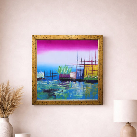 Pond Oil Painting