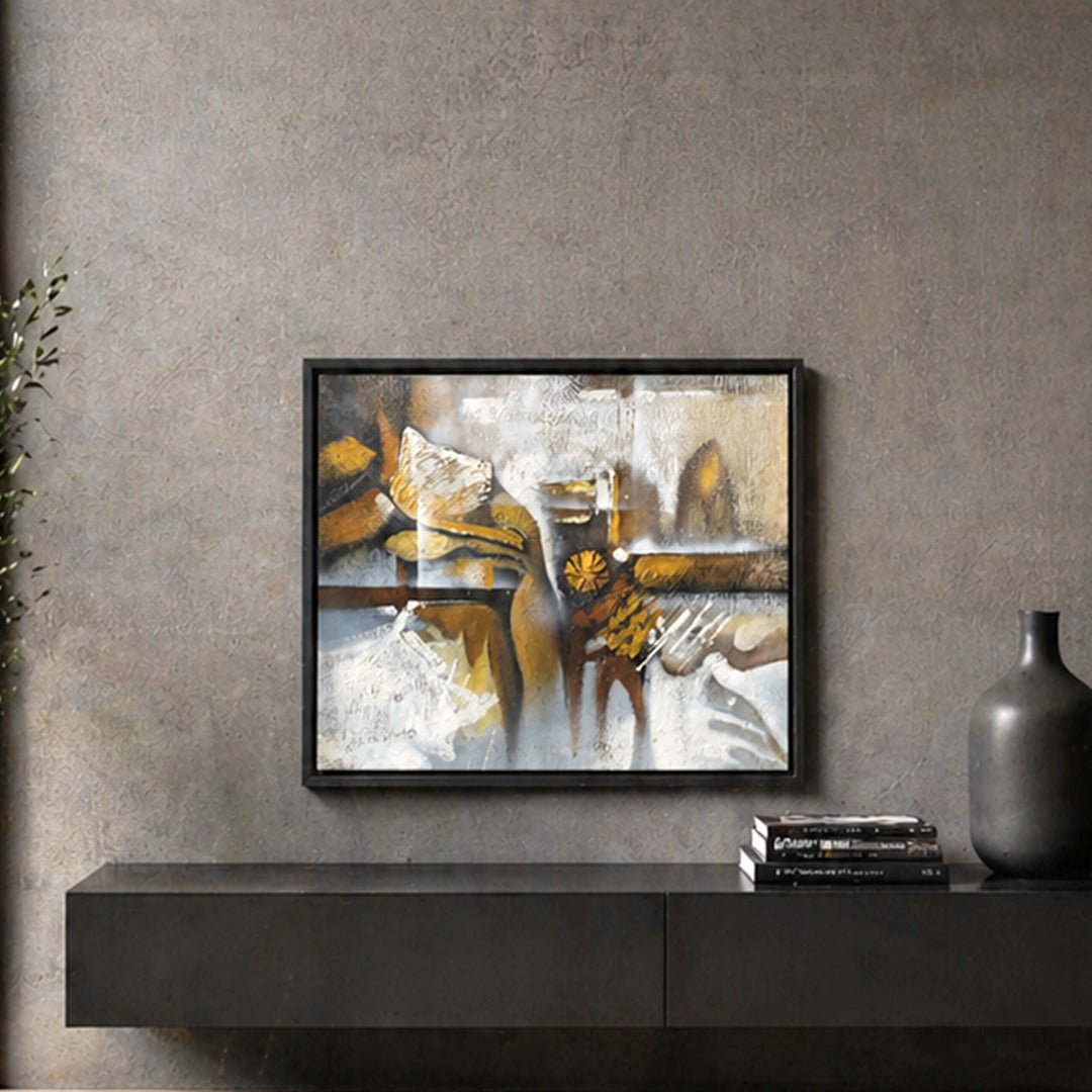 Brown Abstract Oil Painting