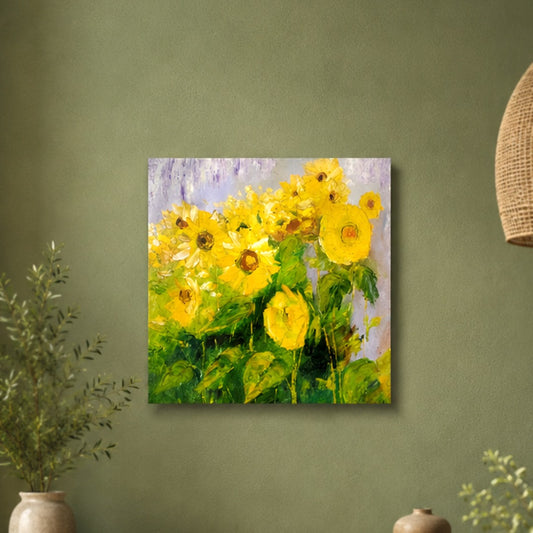 Yellow Flowers Oil Painting